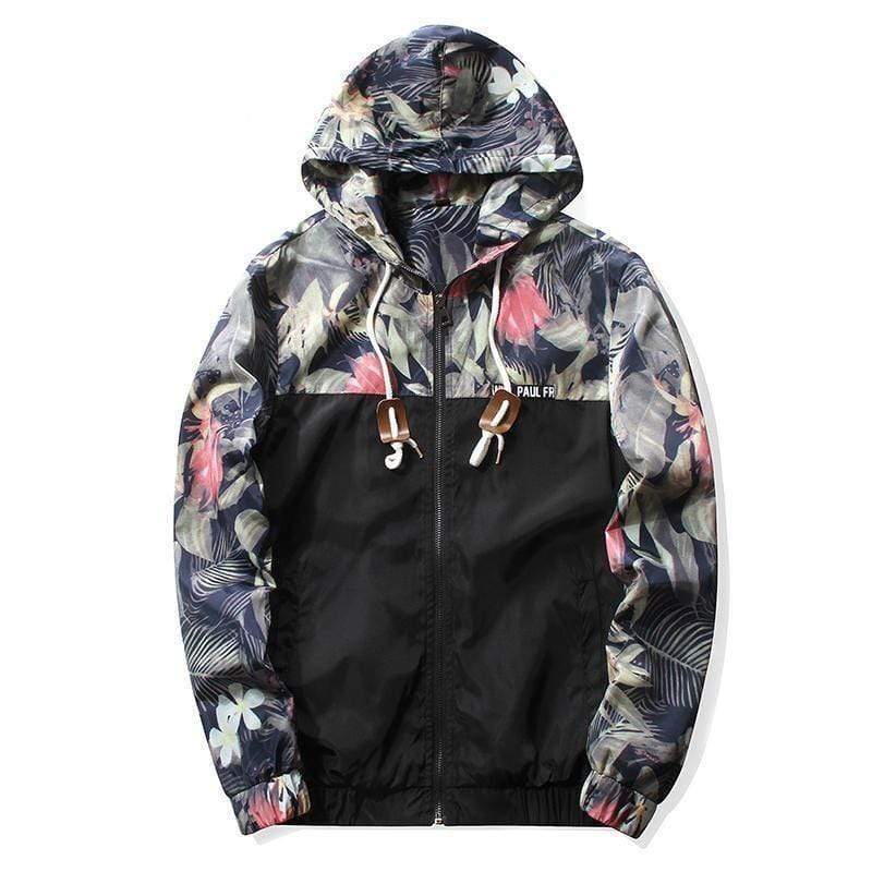 Hype Fits outerwear Black / US XS HYPE Floral Windbreaker (4 colors)
