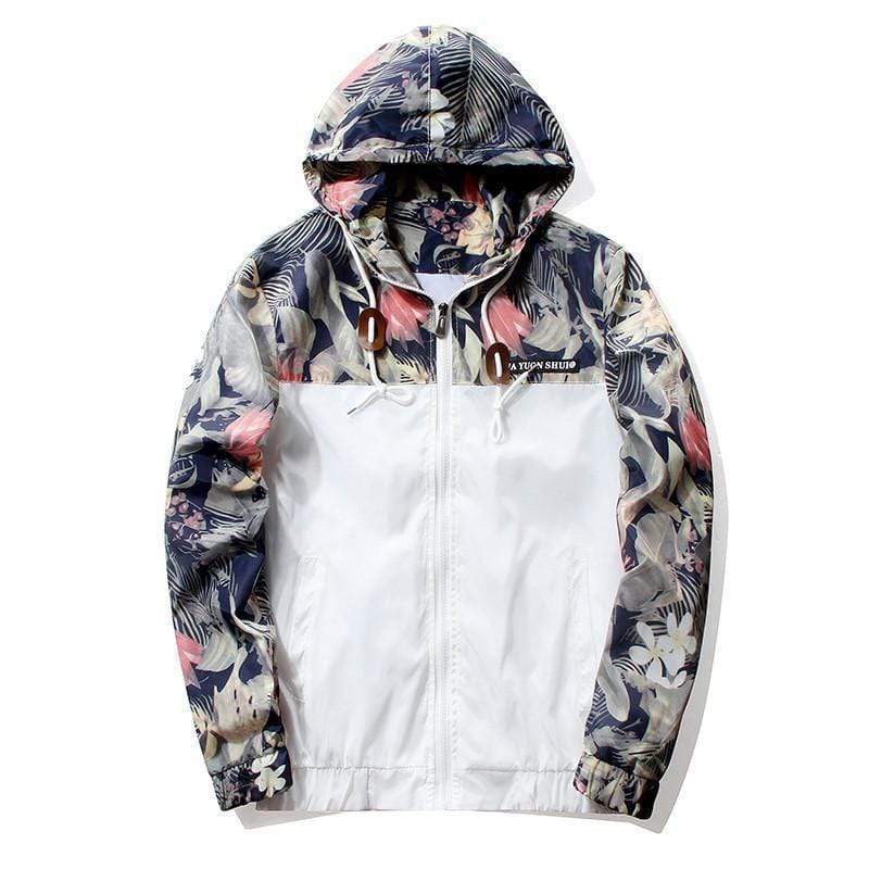 Hype Fits outerwear White / US XS HYPE Floral Windbreaker (4 colors)