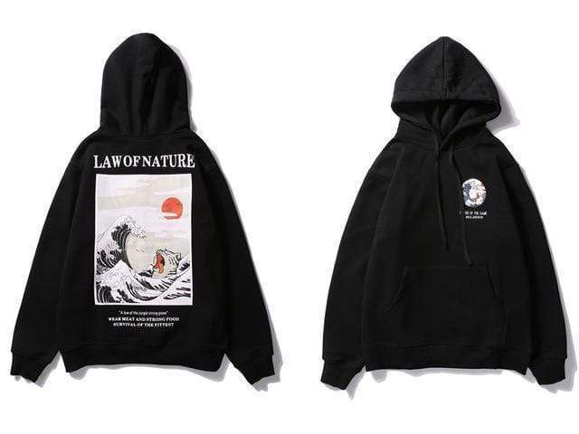 Hypest Fit hoodie Black / M Zen Wave Hoodie