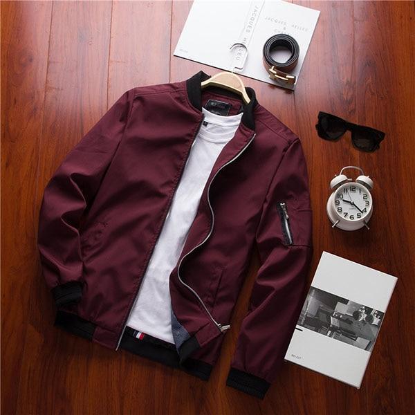 Hypest Fit outerwear Wine Red / L / United States MIST Casual Bomber Jacket