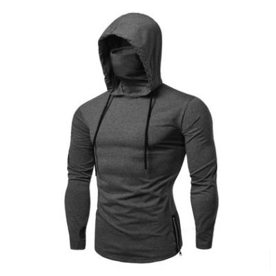 Hypest Fit Grey / S SLEEVED MASK HOODIE