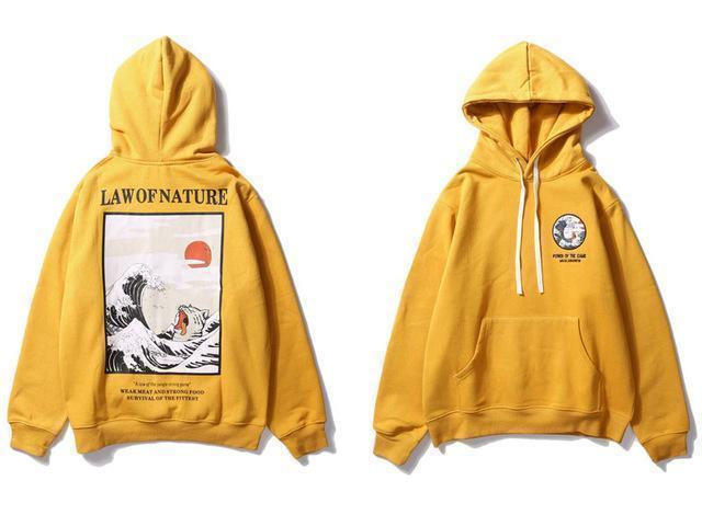 Hypest Fit hoodie Yellow / M Zen Wave Hoodie