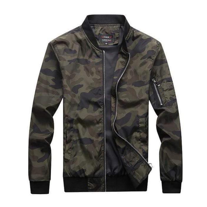Hypest Fit outerwear Army Green / M M-7XL Camouflage Bomber Jacket