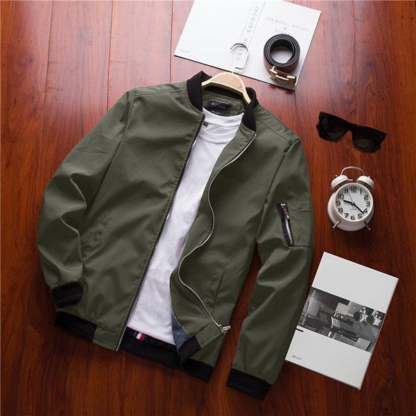 MIST Casual Bomber Jacket (Green) – Hypest Fit