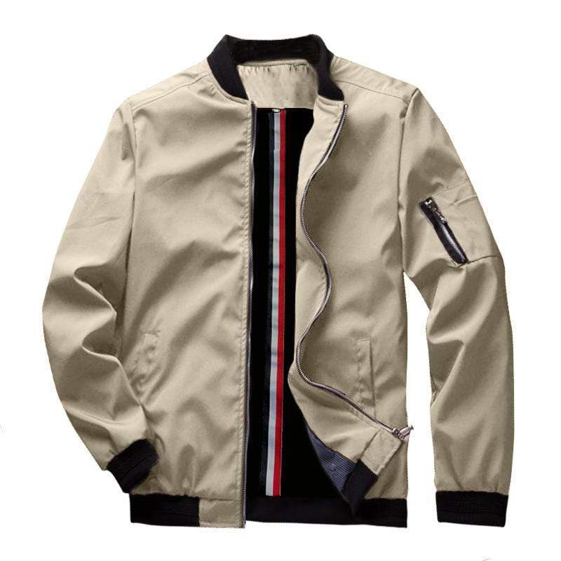 Hypest Fit outerwear MIST Casual Bomber Jacket (Khaki)