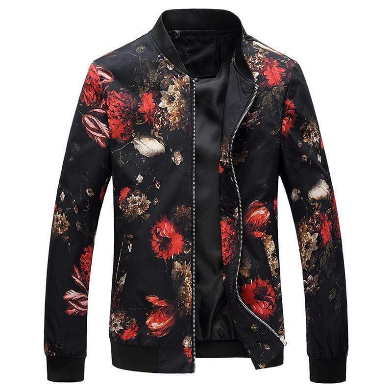 Hypest Fit outerwear Red Style / M Silent Forest Floral Bomber Jacket