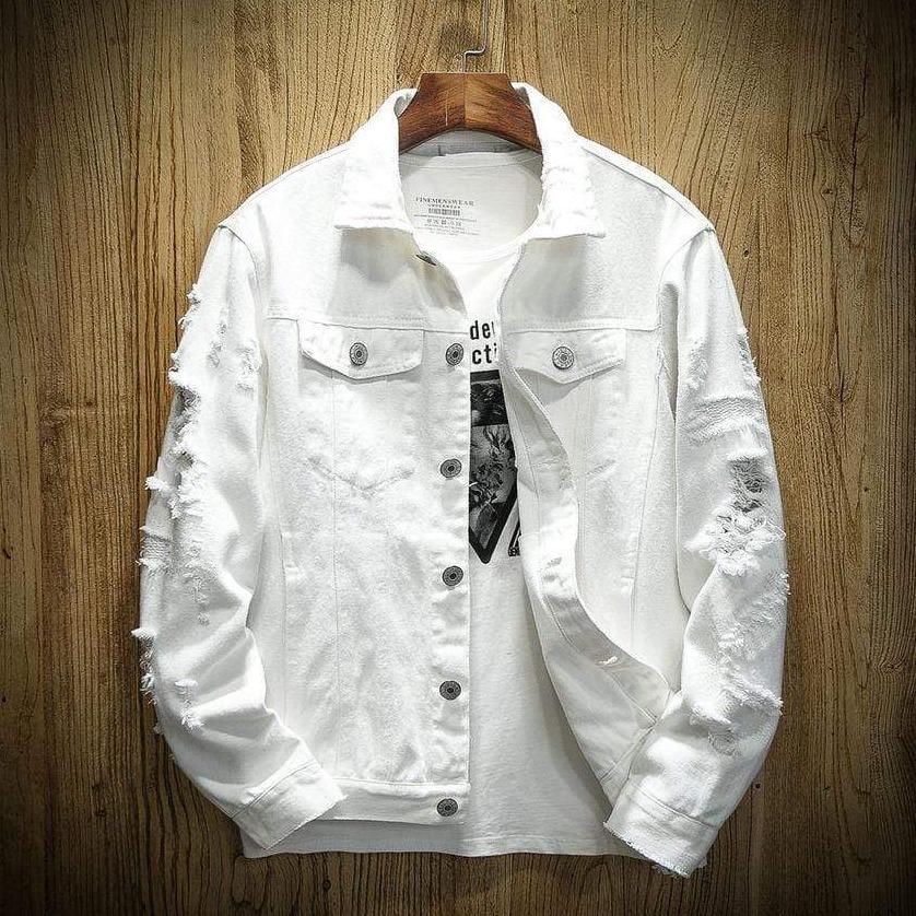 Hypest Fit outerwear White / M RIPTIDE Denim Jacket