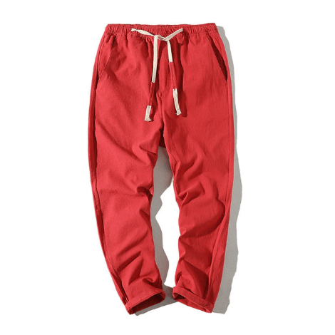 Hypest Fit Red / S BROOKLYN Linen Joggers